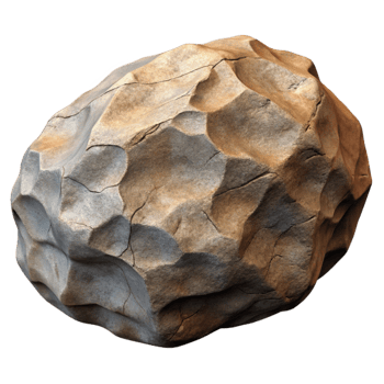 dramatic artistic Rock Surface Texture Cutout with Rough Detail detailed png