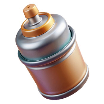dramatic abstract Rotating Paint Can with Dripping Paint Transparent Background original png