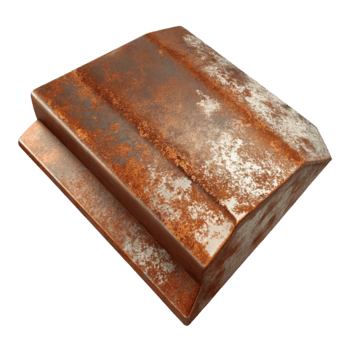dramatic contemporary Rusted Metal Sheet Isolated high resolution png
