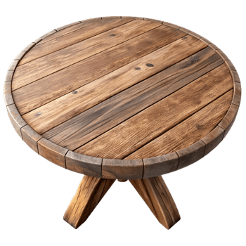 serene rustic Rustic Wooden Table Top View Transparent high quality png