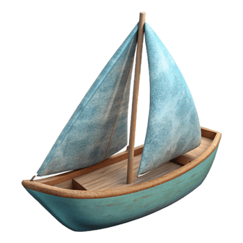 dramatic traditional Sailboat on Calm Water Side Angle Cutout exclusive png
