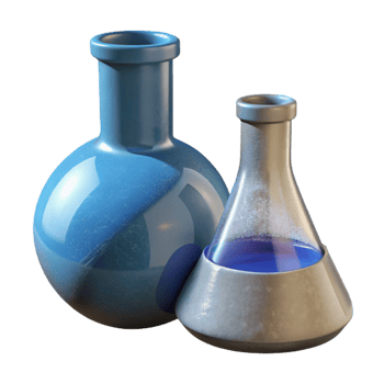stunning minimalist Science Lab Beaker and Flask Isolated genuine png