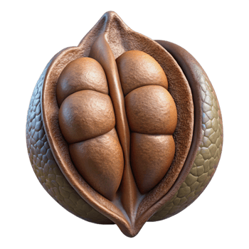 wonderful artistic Seed Pod Structure Isolated with Dark Background exclusive png