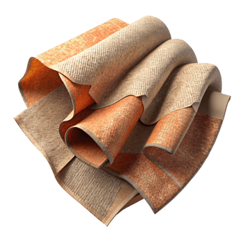 dramatic modern Self Repairing Fabric Sample Transparent Background detailed png
