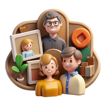 wonderful rustic Sharing Memories and Stories Cutout high quality png