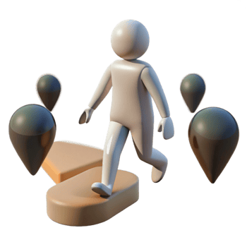 extraordinary contemporary Silhouette Figure Walking Between Dimensions Isolated genuine png