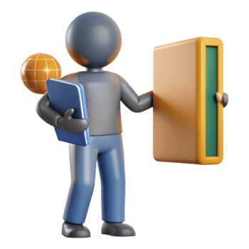 beautiful modern Silhouette of Person Teaching a Foreign Language Cutout authentic png