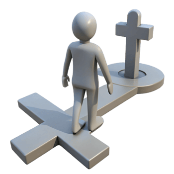 wonderful classic Silhouette Standing at Crossroads Cutout original png