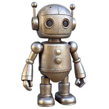 extraordinary traditional Silver Robot Standing Still Isolated high resolution png