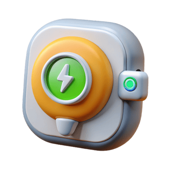 serene artistic Smart Home Energy Management System Display Isolated Element professional png