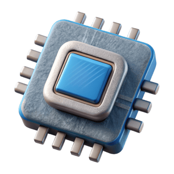 extraordinary artistic Smart Textile Microprocessor Chip Isolated high resolution png