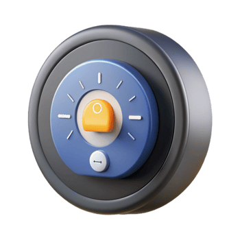 serene vintage Smart Thermostat Temperature Display Cutout Isolated detailed png