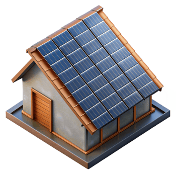 elegant classic Solar Panel Roof Installation Cutout detailed png