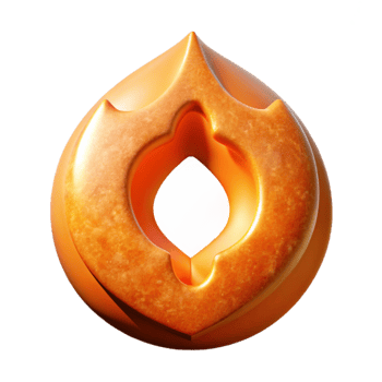 impressive minimalist Soul Integration Orange Glow Cutout detailed png