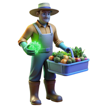 dramatic classic Space Farmer Harvesting Crops Under Uv Light Cutout genuine png