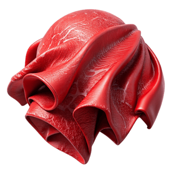magnificent abstract Space Time Fabric Tearing Red Isolated high quality png