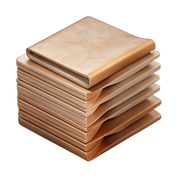 stunning rustic Stack of Papers Side View Cutout genuine png