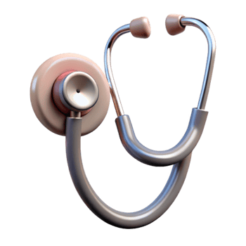 elegant rustic Stethoscope Hanging on Wall Transparent Cutout detailed png