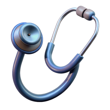 beautiful traditional Stethoscope Realistic Illustration Transparent Background premium png