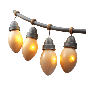 extraordinary traditional String Lights Twinkling Festive Illumination Isolated exclusive png