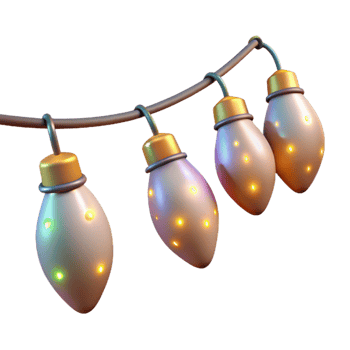 serene traditional String Lights Twinkling Festive Illumination Isolated original png