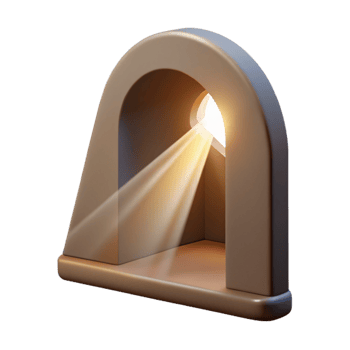 beautiful modern Subtle Light Beam Through Window Cutout original png