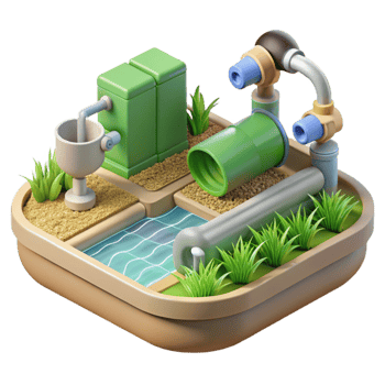 dramatic rustic Sustainable Agriculture Irrigation System Transparent premium png