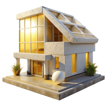 extraordinary artistic Sustainable Architecture Bright Sunlight Isolated high resolution png