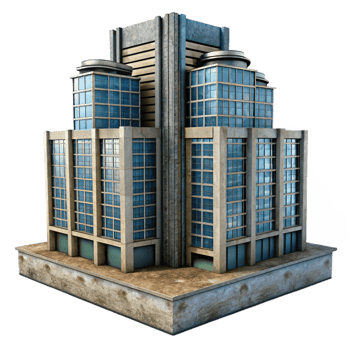 wonderful vintage Sustainable Cityscape Transparent Background with Green Spaces png
