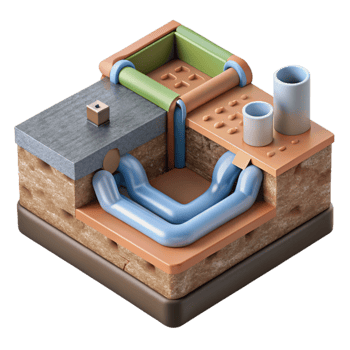 extraordinary minimalist Sustainable Drainage System Diagram Cutout png
