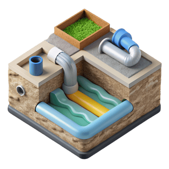 stunning contemporary Sustainable Drainage System Diagram Cutout professional png
