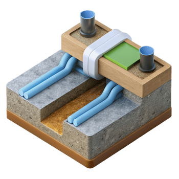 elegant minimalist Sustainable Drainage System Diagram Cutout high quality png