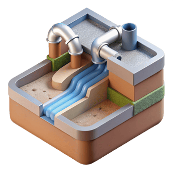 vibrant abstract Sustainable Drainage System Diagram Cutout genuine png