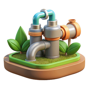 stunning creative Sustainable Irrigation System Design Cutout Transparent Background detailed png