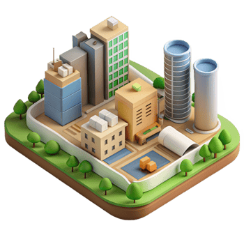 magnificent minimalist Sustainable Urban Development Plan Isolated exclusive png