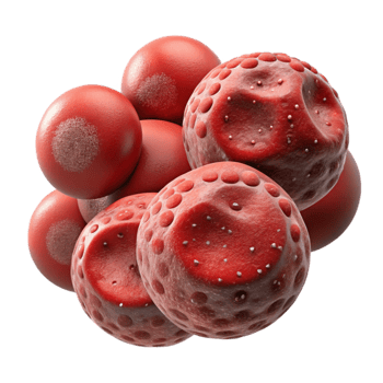 extraordinary classic Synthetic Blood Cells Microscopic View Transparent Background high quality png