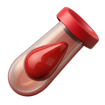 stunning artistic Synthetic Blood Sample Close Up Transparent Background genuine png
