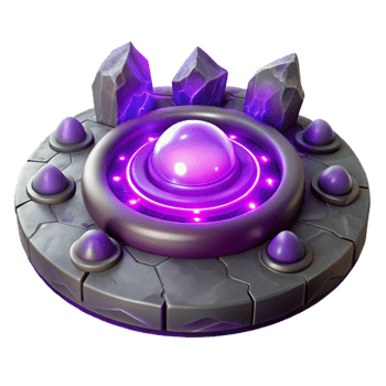 serene modern Teleportation Energy Field Purple Glow Cutout premium png