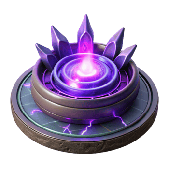 vibrant contemporary Teleportation Energy Field Purple Glow Cutout premium png