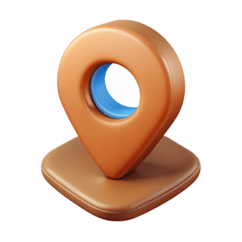 magnificent minimalist Teleportation Icon with Location Pin Cutout original png