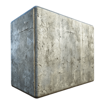 dramatic creative Textured Concrete Wall Section Transparent Background high quality png