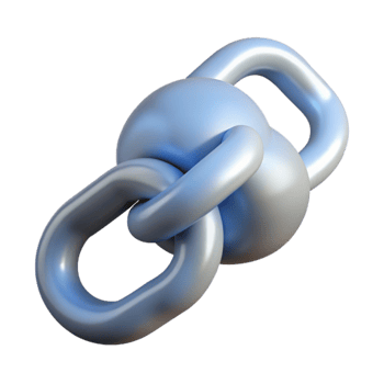 wonderful minimalist Thought Bubble Chain Linked Isolated Element authentic png