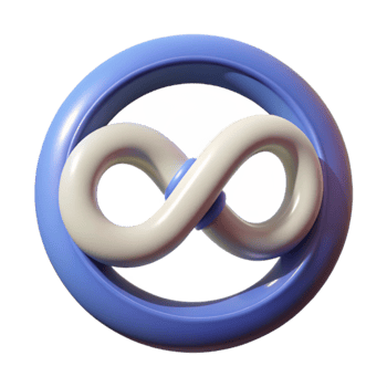elegant modern Time Loop Symbol Transparent Background with Circular Design premium png