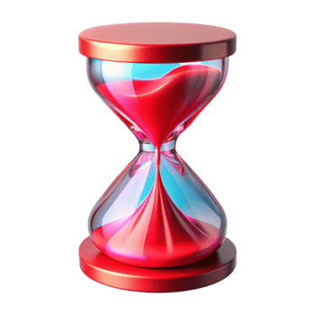 impressive artistic Time Slip Glitch Effect Red Hue Transparent Background authentic png