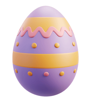 Purple Easter Egg Illustration png