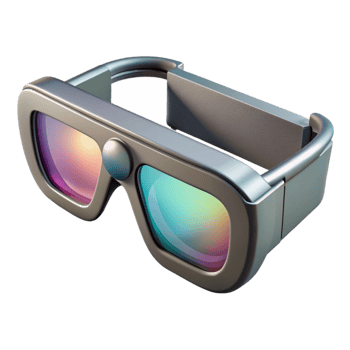 stunning rustic Transparent Smart Glasses Side View Isolated Element authentic png