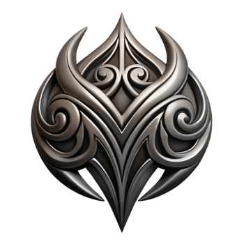 vibrant artistic Tribal Tattoo Design Black Transparent Background png