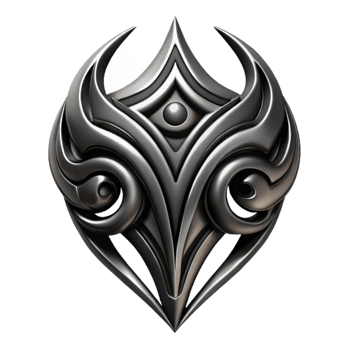 serene artistic Tribal Tattoo Design Black Transparent Background premium png