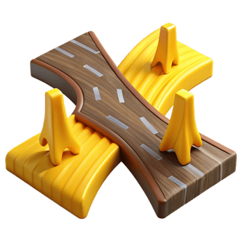 impressive vintage Two Roads Diverging in a Yellow Wood Cutout png