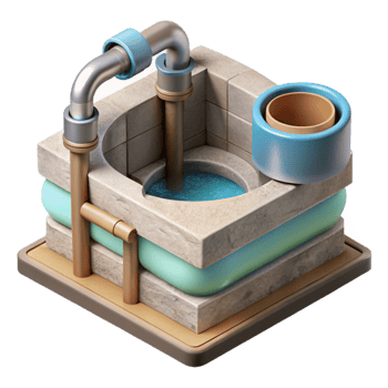 wonderful traditional Underground Water Reservoir Diagram Element professional png